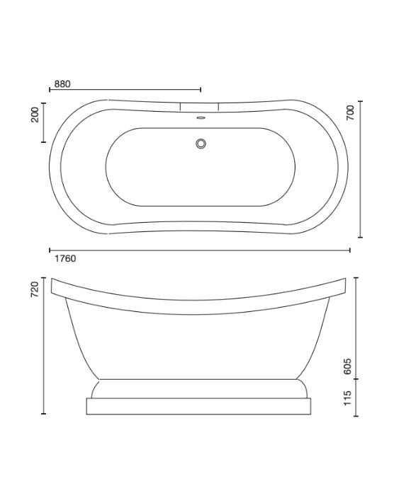 SONAS MONARCH FREESTANDING BATH