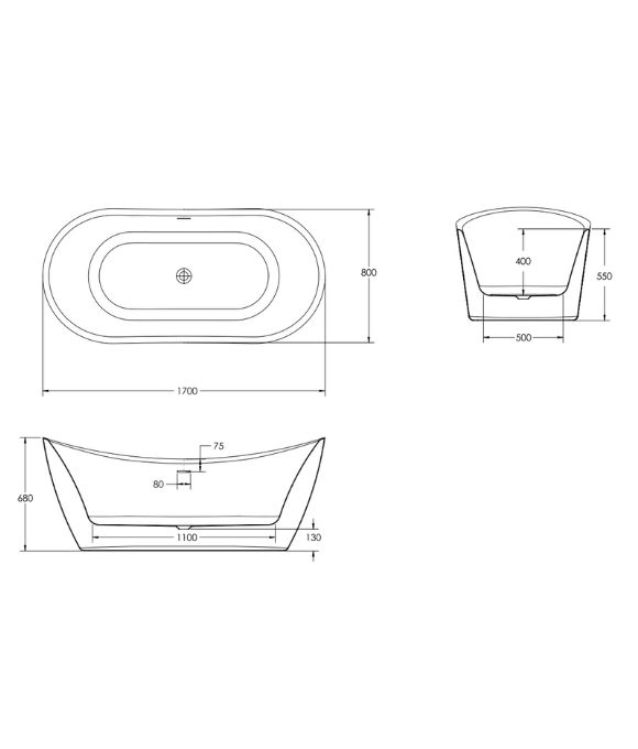 SONAS LYRA FREESTANDING BATH