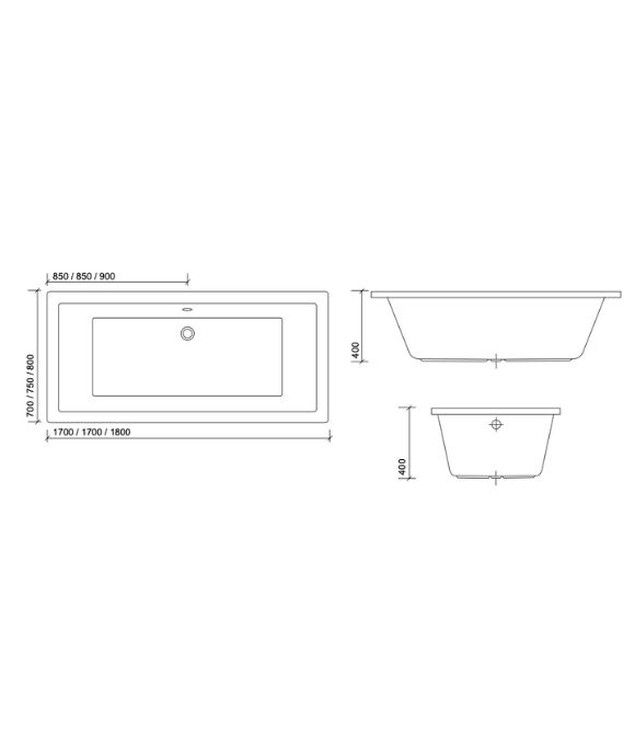 SONAS OSCAR DOUBLE ENDED BATH