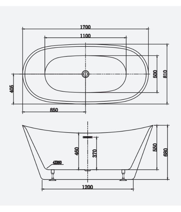 ADAMSEZ VANA FREESTANDING BATH