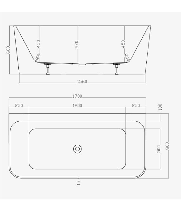 ADAMSEZ TOLEDO FREESTANDING BATH