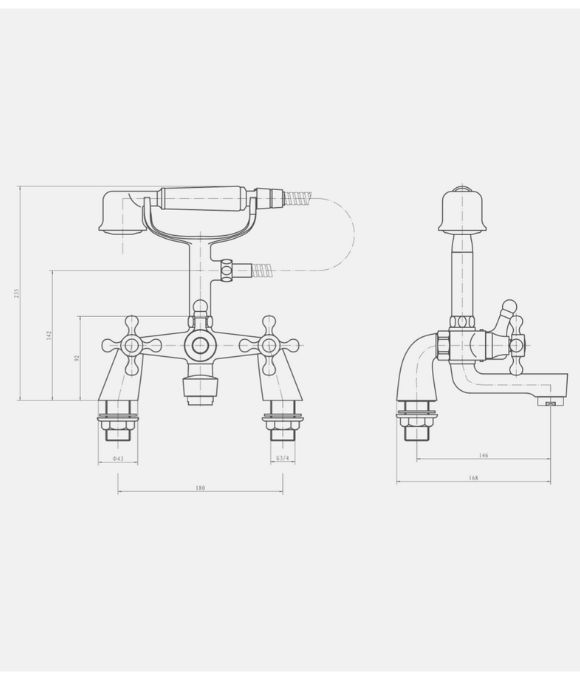 OXFORD BATH SHOWER MIXER