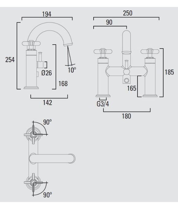 WESSEX BATH SHOWER MIXER