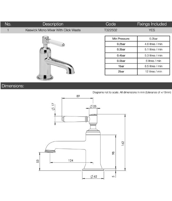 KESWICK MONO MIXER 