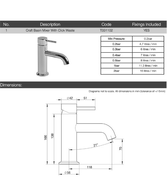 CRAFT BASIN MIXER
