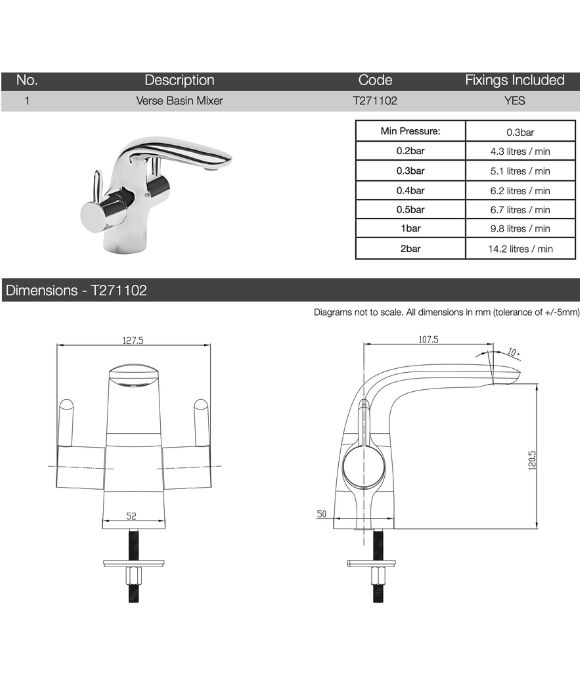 VERSE BASIN MIXER