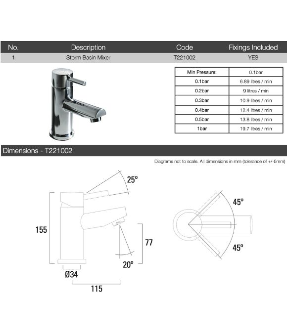 STORM BASIN MIXER