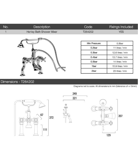 HENLEY BATH SHOWER MIXER