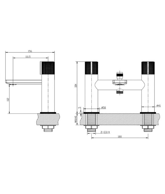 ERLA BATH SHOWER MIXER
