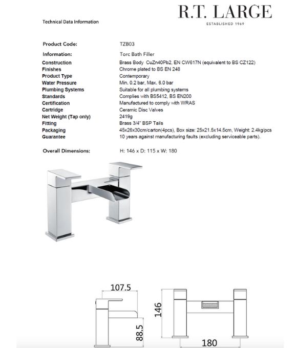 TORC BATH FILLER
