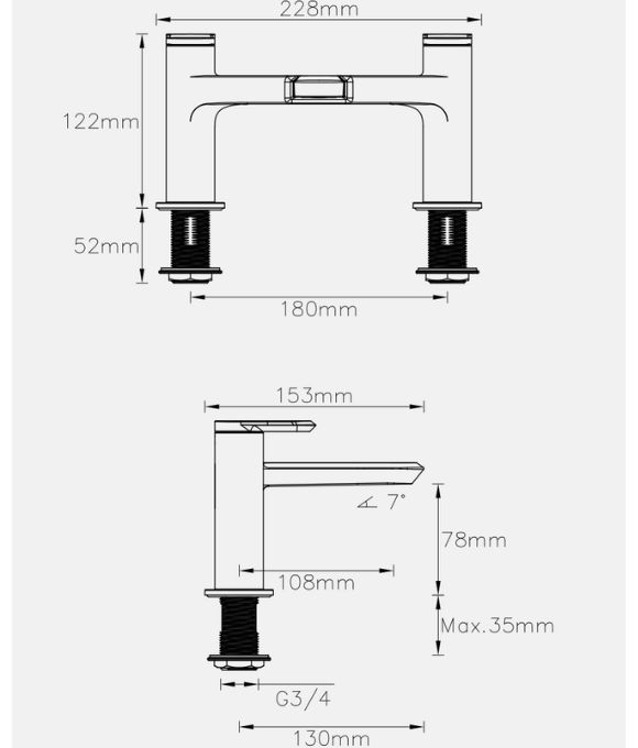 LINEA BATH FILLER