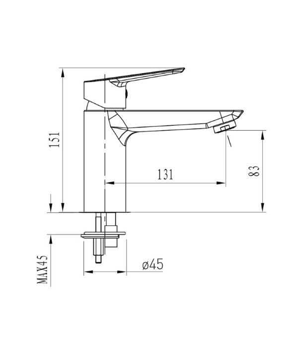 KONNEX BASIN MONO MIXER