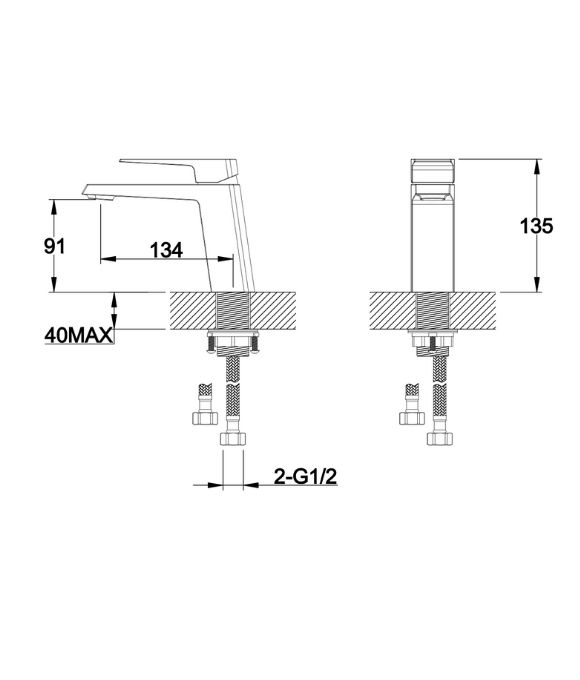 IDENTITY BASIN MONO MIXER