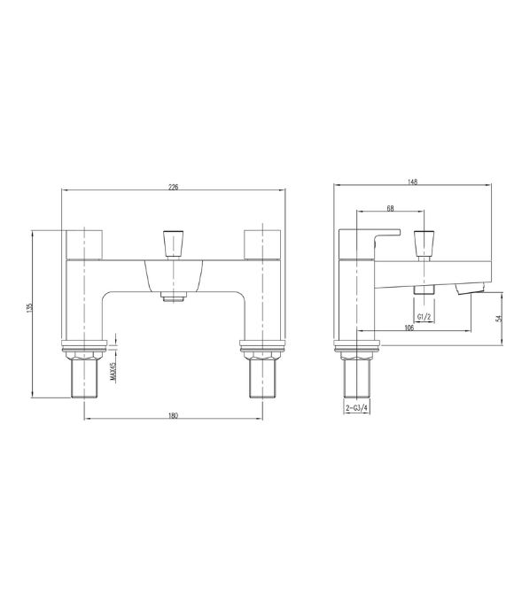 WYE BATH SHOWER MIXER