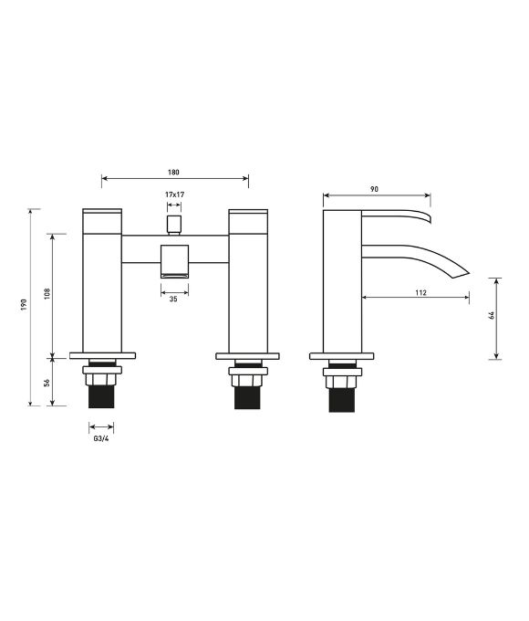 LIRI BATH SHOWER MIXER