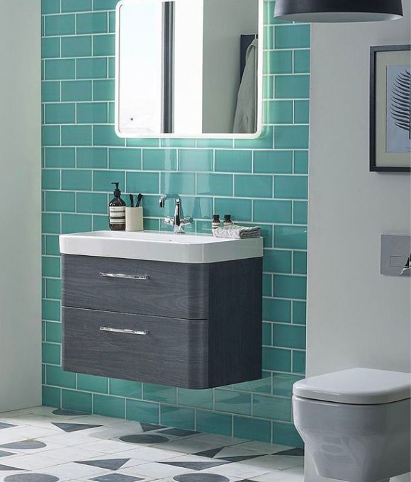 SYSTEM 800 WALL MOUNTED BASIN UNIT UMBRA