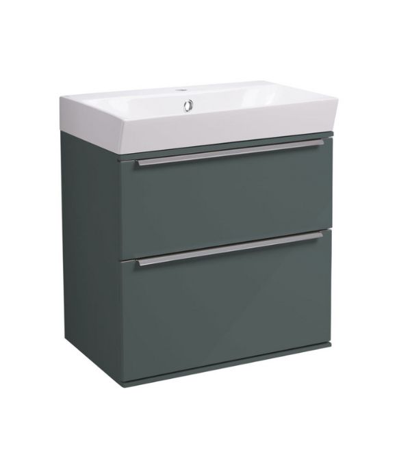 SCHEME 500 WALL MOUNTED BASIN UNIT JUNIPER GREEN