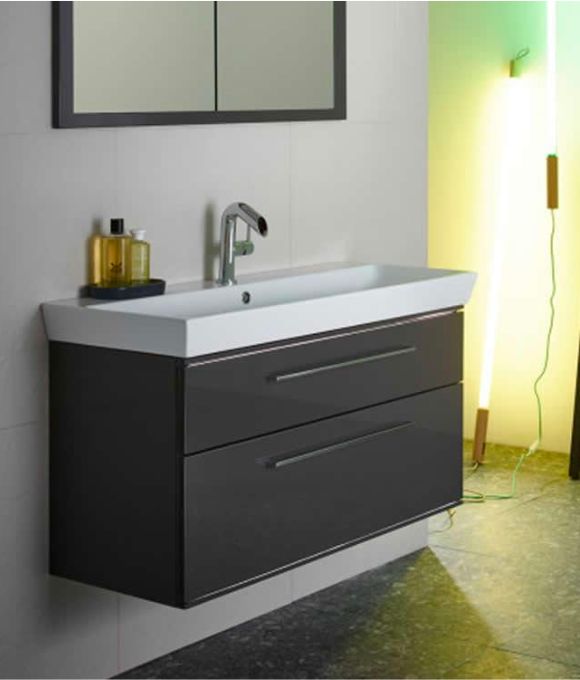 SCHEME 800 WALL MOUNTED BASIN UNIT GLOSS DARK CLAY