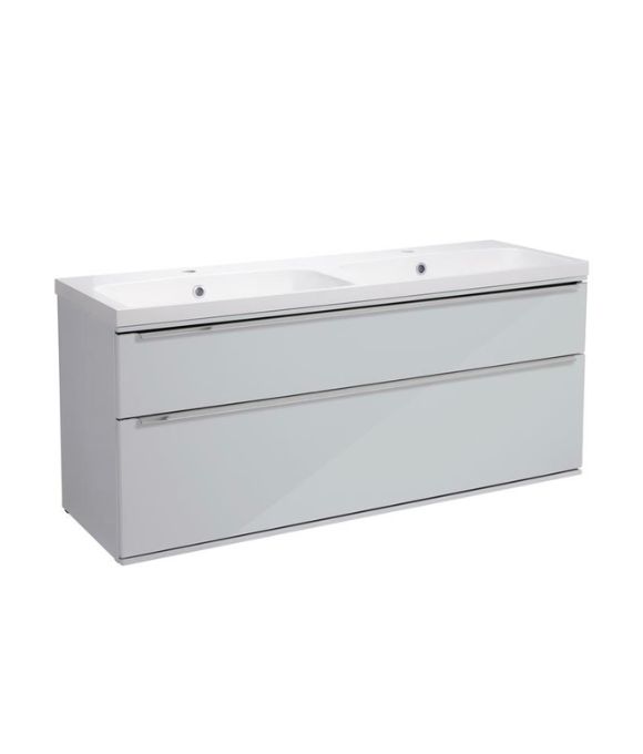 SCHEME 1200 WALL MOUNTED BASIN UNIT LIGHT GREY