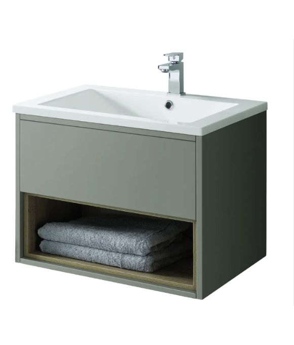 LUCCA WALL HUNG UNIT GLOSS TAUPE