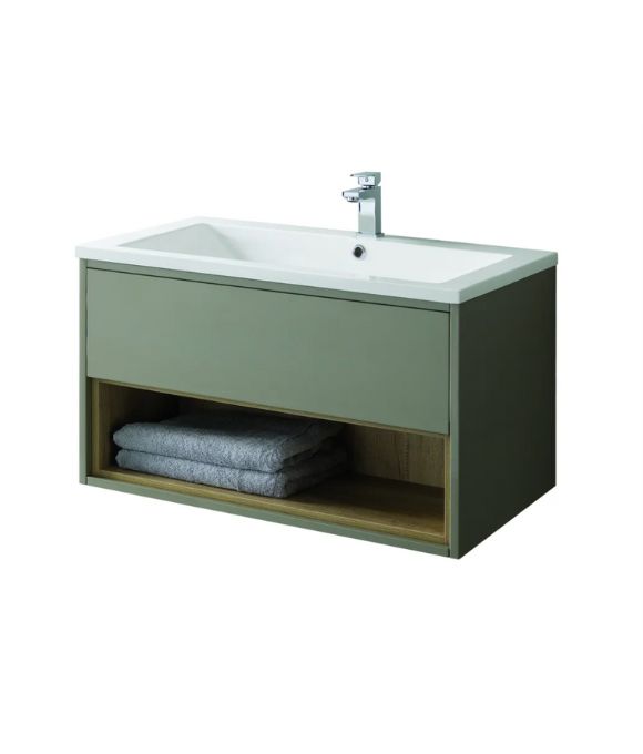 LUCCA WALL HUNG UNIT GLOSS TAUPE