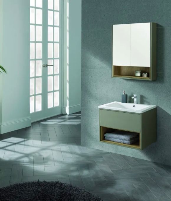 LUCCA WALL HUNG UNIT GLOSS TAUPE