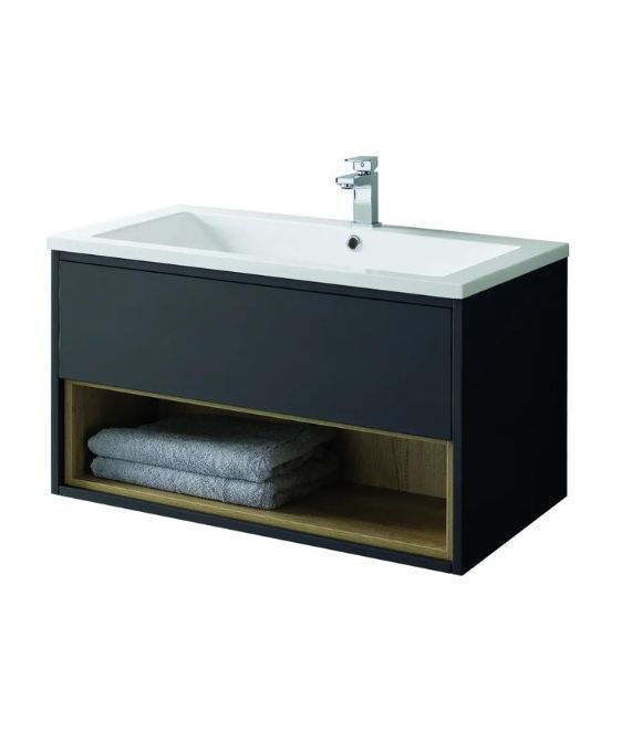 LUCCA WALL HUNG UNIT ANTHRACITE