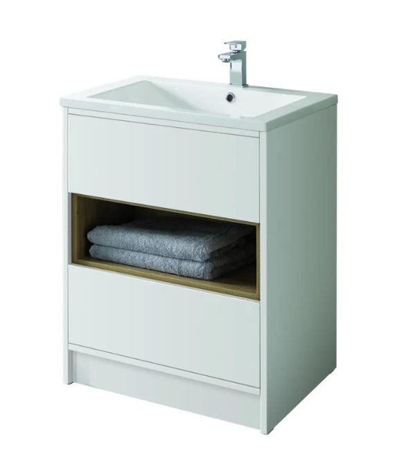 LUCCA FLOOR STANDING UNIT GLOSS WHITE