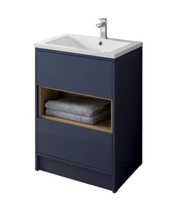 LUCCA FLOOR STANDING UNIT MATT SAPPHIRE BLUE