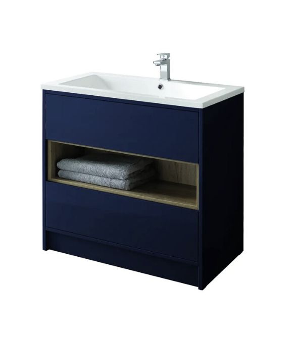 LUCCA FLOOR STANDING UNIT MATT SAPPHIRE BLUE