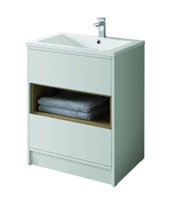 LUCCA FLOOR STANDING UNIT MATT DOVE GREY