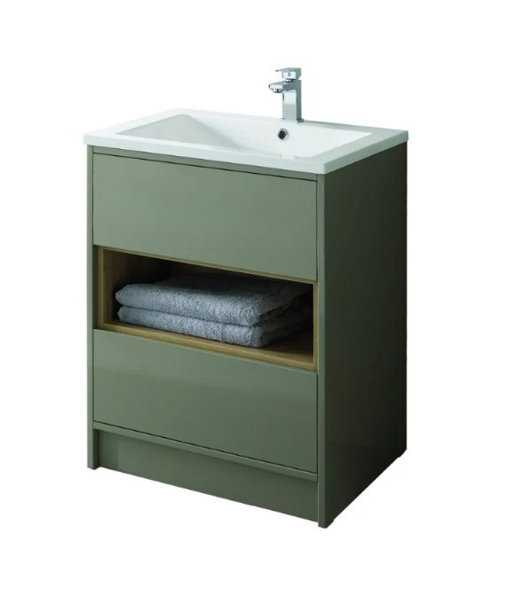 LUCCA FLOOR STANDING UNIT GLOSS TAUPE