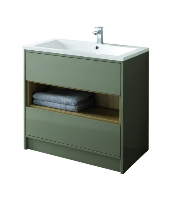 LUCCA FLOOR STANDING UNIT GLOSS TAUPE