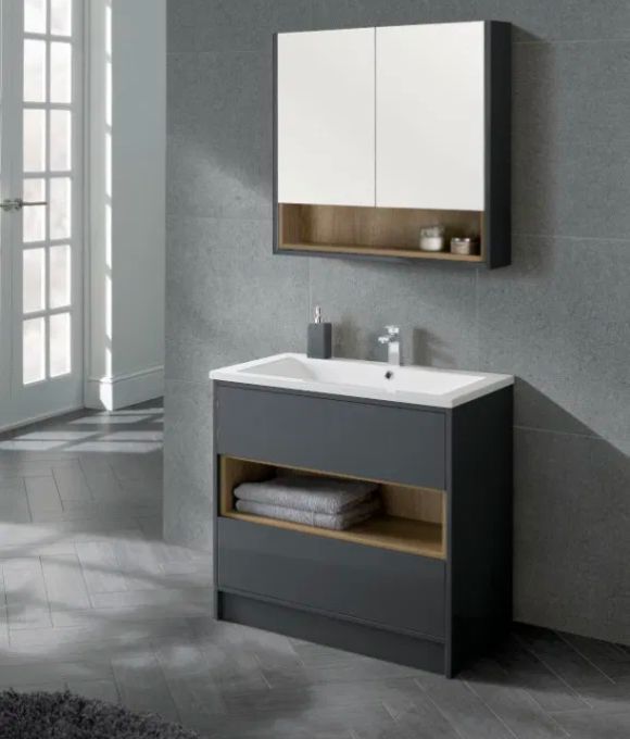LUCCA FLOOR STANDING UNIT ANTHRACITE