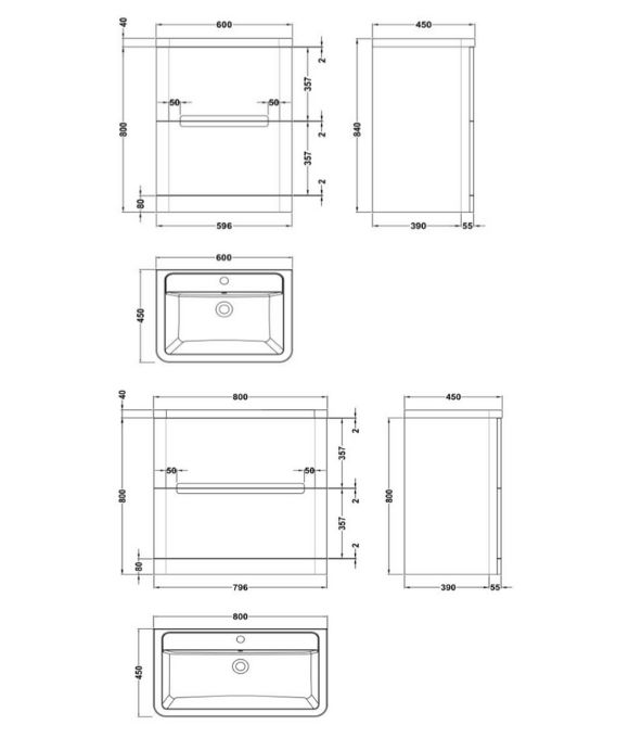 LOTTI FLOOR STANDING UNIT MATT BLUE