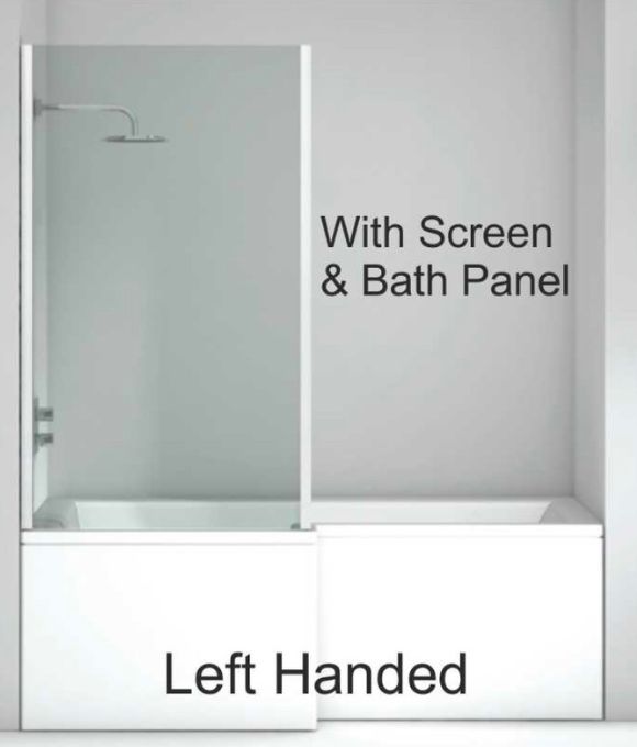 SONAS L SHAPE LEFT HAND SHOWER BATH