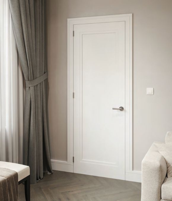 WHITE PRIMED TRENTON 1 PANEL SHAKER 42MM