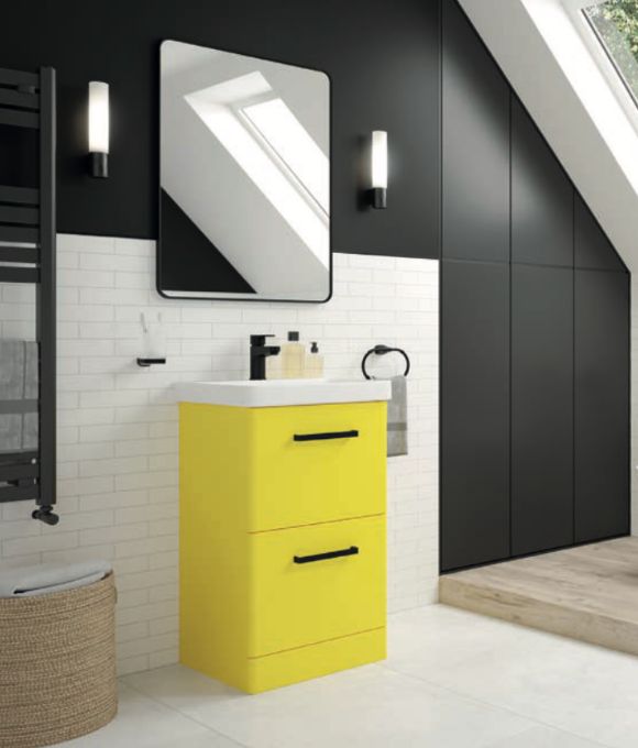 KORA FLOOR STANDING UNIT SUN-KISSED YELLOW