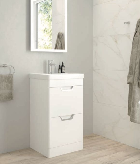 FREYA FLOOR STANDING UNIT MATT WHITE 