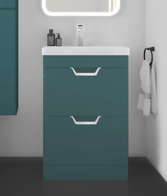 FREYA FLOOR STANDING UNIT MATT OCEAN BLUE