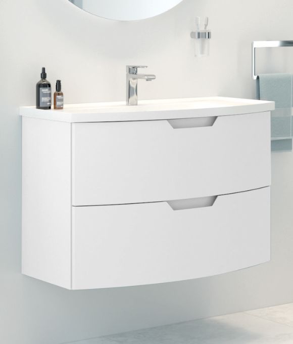 ARC WALL HUNG UNIT MATT WHITE