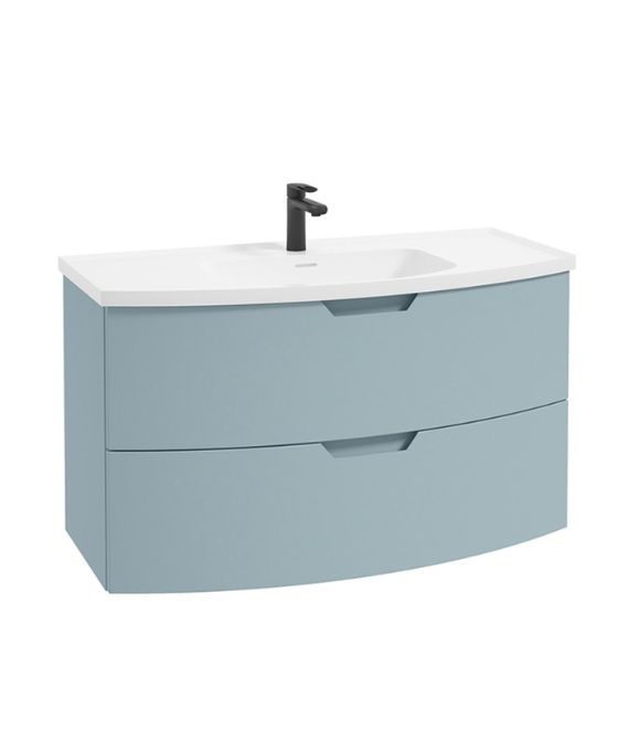 ARC WALL HUNG UNIT MATT MORNING SKY BLUE