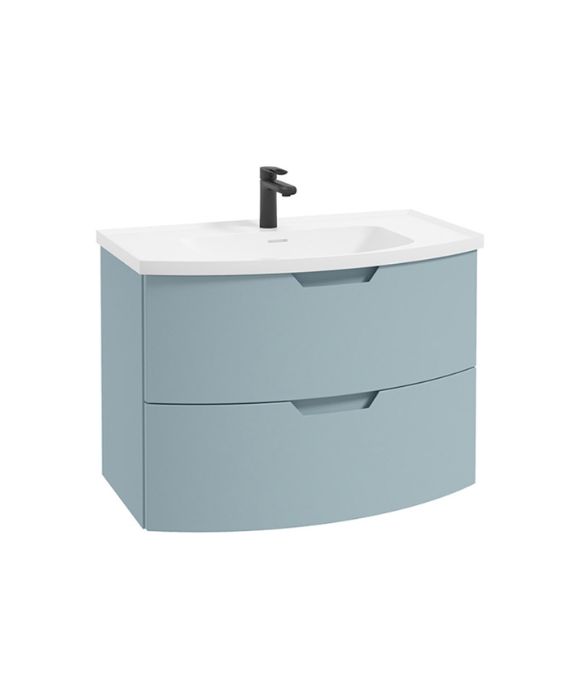 ARC WALL HUNG UNIT MATT MORNING SKY BLUE
