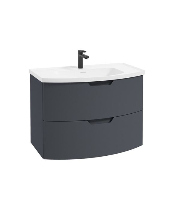 ARC WALL HUNG UNIT MATT NIGHT SKY BLUE 