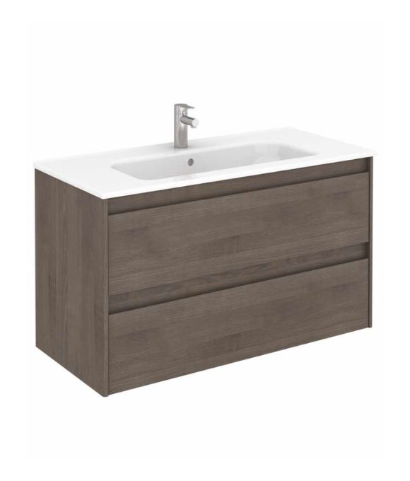 DIJON TWO DRAWER WALL HUNG UNIT SAMARA ASH