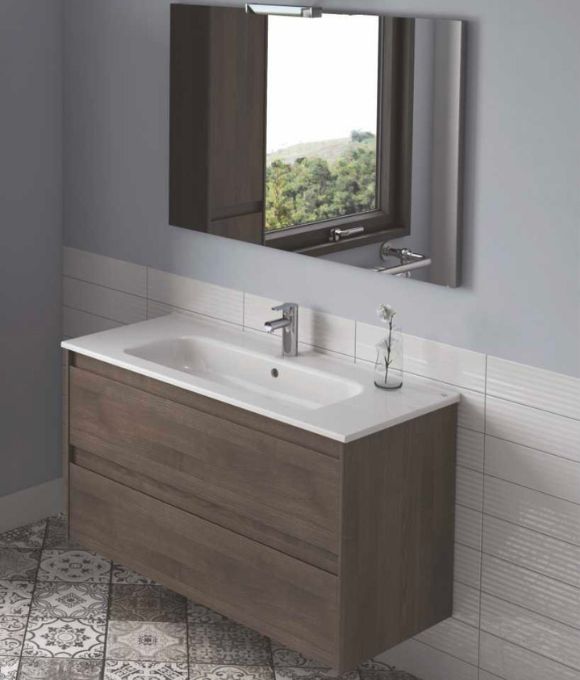DIJON TWO DRAWER WALL HUNG UNIT SAMARA ASH