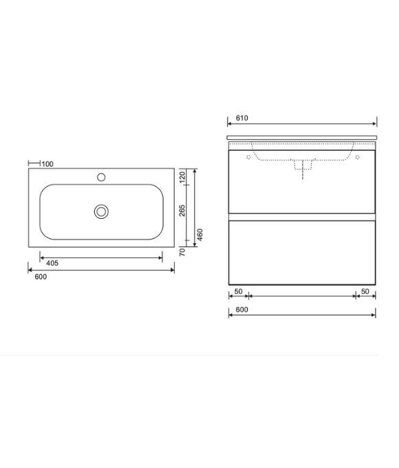 SMART WALL HUNG UNIT SANDY GREY