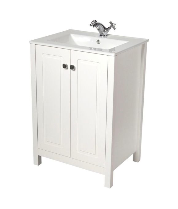 KINGSTON FLOOR STANDING UNIT CHAULK WHITE