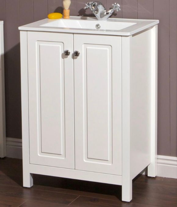 KINGSTON FLOOR STANDING UNIT CHAULK WHITE