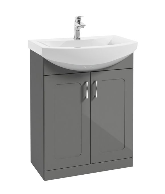 BRISTOL FLOOR STANDING UNIT STEEL GREY